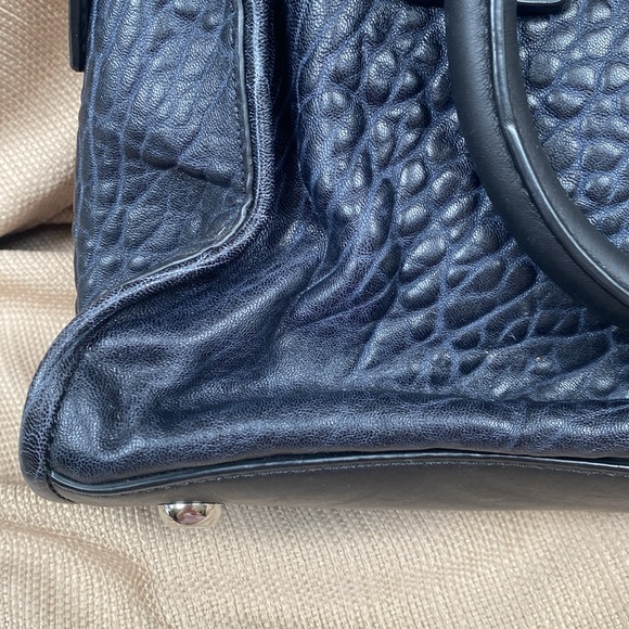 Gryson black  patterned leather satchel crossbody option preloved - Picture 11 of 11